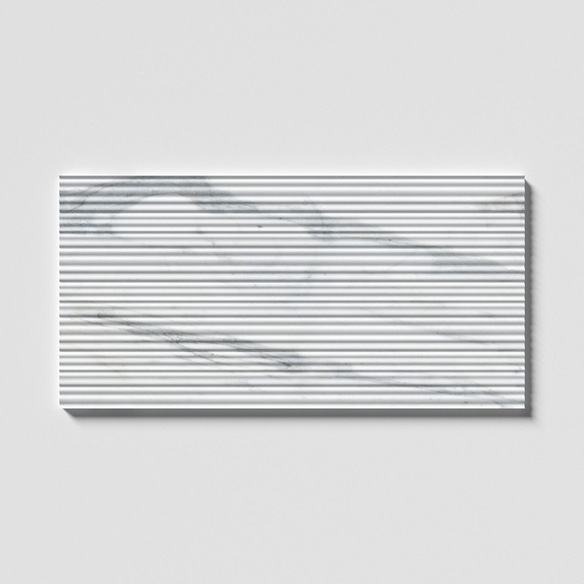 Ryflowana płytka marmurowa 3D Calacatta Gold Salvatori ryflowana do łazienki karbowana fluted marble tile LILAC Wave Biała marmur marmorfliesen 45x90cm #LuksusoweWnętrza #RyflowanePłytki3D marmorfliesen Mramorové dlaždice Marmora Flīzes Marmurinės plytelės