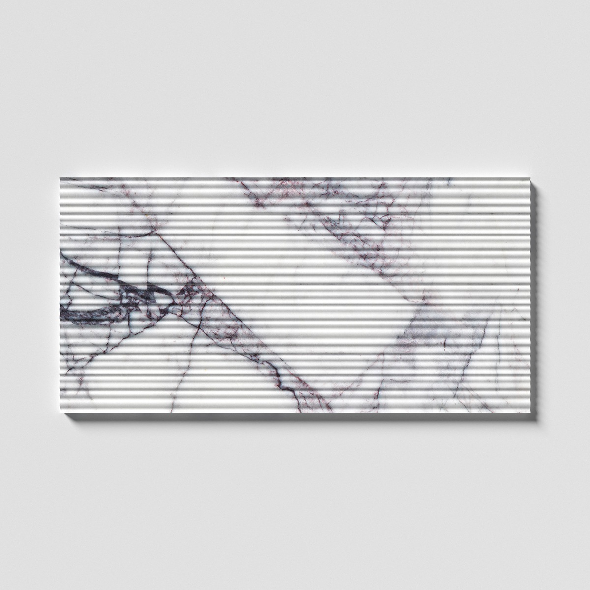 Ryflowana płytka marmurowa 3D Salvatori ryflowana do łazienki karbowana fluted marble tile LILAC Wave Biała marmur marmorfliesen 45x90cm #LuksusoweWnętrza #RyflowanePłytki3D marmorfliesen Mramorové dlaždice Marmora Flīzes Marmurinės plytelės