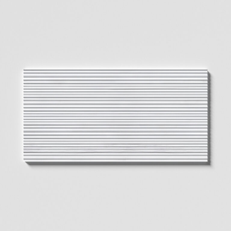 Ryflowana płytka marmurowa 3D Salvatori ryflowana do łazienki karbowana fluted marble tile Royal Blanc Wave Biała marmur marmorfliesen 45x90cm #LuksusoweWnętrza #RyflowanePłytki3D marmorfliesen Mramorové dlaždice Marmora Flīzes Marmurinės plytelės