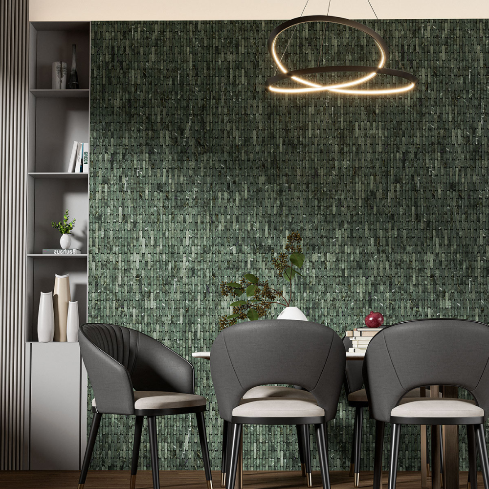 Ciemnozielona Mozaika marmurowa VERDE PILOLO– luksusowy design i wyrafinowane wykończenie do luksusowego domu – Premium Ekskluzywne wykończenia wnętrz Mozaika marmurowa Marmor Mosaike Marmuro mozaikos Mramorové mozaiky Мармурові мозаїки
