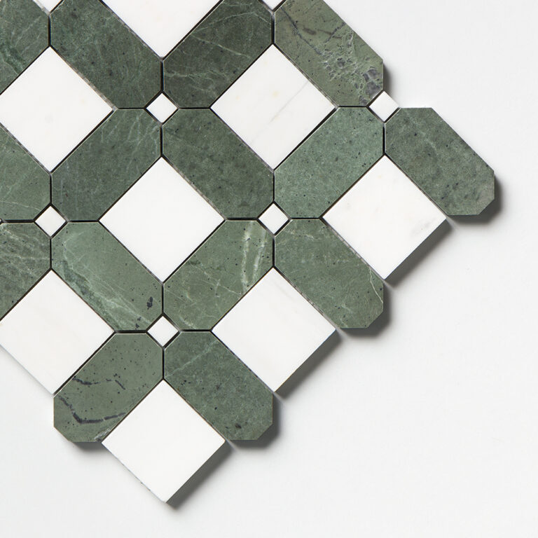 Mozaika marmurowa Zielono biala verde bianco luksusowy design i wyrafinowane wykończenie do luksusowego domu - Płytki marmurowe – Płytki kamienne - Premium Ekskluzywne wykończenia wnętrz Mozaiki marmurowe Marmor Mosaike Marmuro mozaikos Mramorové mozaiky Мармурові мозаїки Eleganza PREMIUM