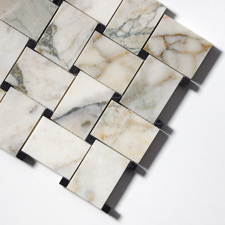 Mozaika marmurowa bialo szaro zielona Calacatta Green luksusowy design i wyrafinowane wykończenie do luksusowego domu – Płytki marmurowe – Płytki kamienne - Premium Ekskluzywne wykończenia wnętrz Mozaiki marmurowe Marmor Mosaike Marmuro mozaikos Mramorové mozaiky Мармурові мозаїки HARMONY