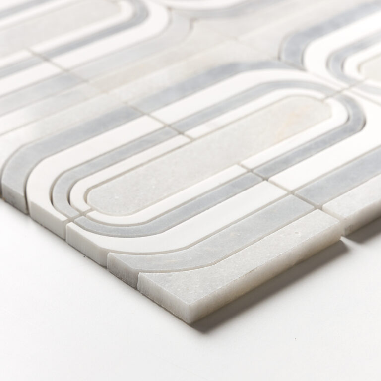 Mozaika marmurowa PURE WHITE ELEGANCE luksusowy design i wyrafinowane wykończenie do luksusowego domu – Płytki marmurowe – Płytki kamienne - Premium Ekskluzywne wykończenia wnętrz Mozaiki marmurowe Marmor Mosaike Waterjet - Salvatori-Marmuro mozaikos Mramorové mozaiky Мармурові мозаїки