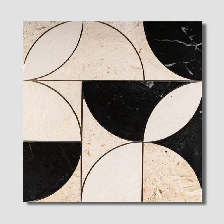 Mozaika marmurowa Eclipse marble mosaic eclipse black white