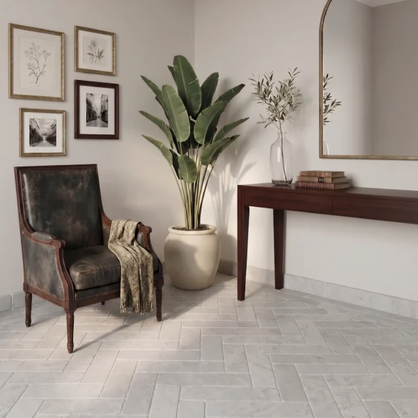 Mia-Urbo-Stone-Pietra-Serena-Nowa-kolekcja-Klasyczny-parkiet-z-jasnoszarego-antykowanego-wapienia-New-collection-light-grey-limestone-30x10cm-grau-kalkstein-fleisen-antik