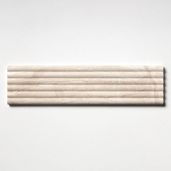 Ryflowana płytka marmurowa 3D SAND Salvatori ryflowana do łazienki karbowana fluted marble tile Wave beżowy marmur marmorfliesen 45x90cm #LuksusoweWnętrza #RyflowanePłytki3D marmorfliesen Mramorové dlaždice Marmora Flīzes Marmurinės plytelės