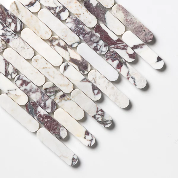 Mozaika marmurowa Calacatta Viola PILOLO– luksusowy design i wyrafinowane wykończenie do luksusowego domu – Premium Ekskluzywne wykończenia wnętrz Mozaika marmurowa Marmor Mosaike Marmuro mozaikos Mramorové mozaiky Мармурові мозаїки