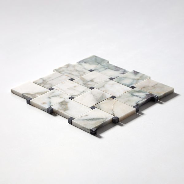 Mozaika marmurowa bialo szaro zielona Calacatta Green luksusowy design i wyrafinowane wykończenie do luksusowego domu – Płytki marmurowe – Płytki kamienne - Premium Ekskluzywne wykończenia wnętrz Mozaiki marmurowe Marmor Mosaike Marmuro mozaikos Mramorové mozaiky Мармурові мозаїки HARMONY