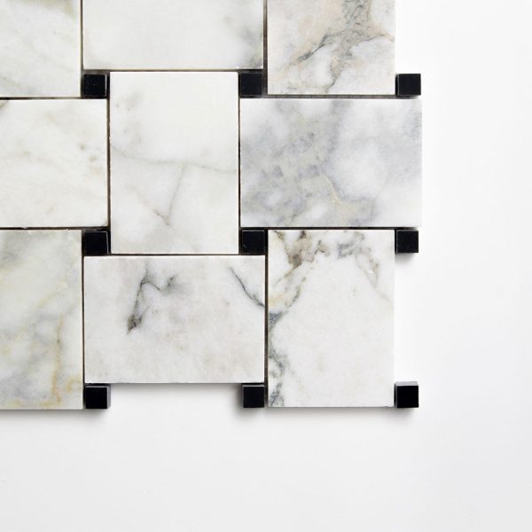 Mozaika marmurowa bialo szaro zielona Calacatta Green luksusowy design i wyrafinowane wykończenie do luksusowego domu – Płytki marmurowe – Płytki kamienne - Premium Ekskluzywne wykończenia wnętrz Mozaiki marmurowe Marmor Mosaike Marmuro mozaikos Mramorové mozaiky Мармурові мозаїки HARMONY