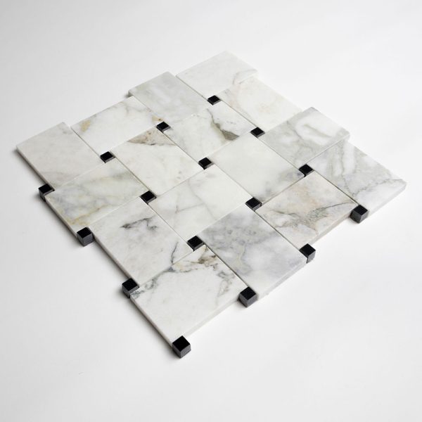 Mozaika marmurowa bialo szaro zielona Calacatta Green luksusowy design i wyrafinowane wykończenie do luksusowego domu – Płytki marmurowe – Płytki kamienne - Premium Ekskluzywne wykończenia wnętrz Mozaiki marmurowe Marmor Mosaike Marmuro mozaikos Mramorové mozaiky Мармурові мозаїки HARMONY