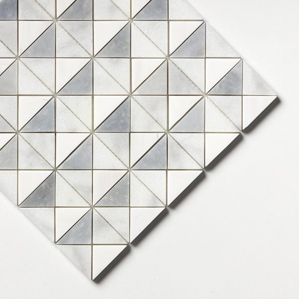 Mozaika marmurowa Sky Szara Geometryczna trójkąty luksusowy design i wyrafinowane wykończenie do luksusowego domu – Płytki marmurowe – Płytki kamienne - Premium Ekskluzywne wykończenia wnętrz Mozaiki marmurowe Marmor Mosaike Marmuro mozaikos Mramorové mozaiky Мармурові мозаїки