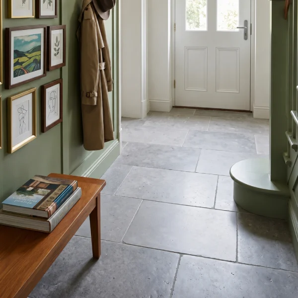 Plytka wapienna wapien antykowany rustykalny postarzany szarobez greige kamien trawertyn Purbeck Mia Urbo Stone Limestone kalkstein fliesen