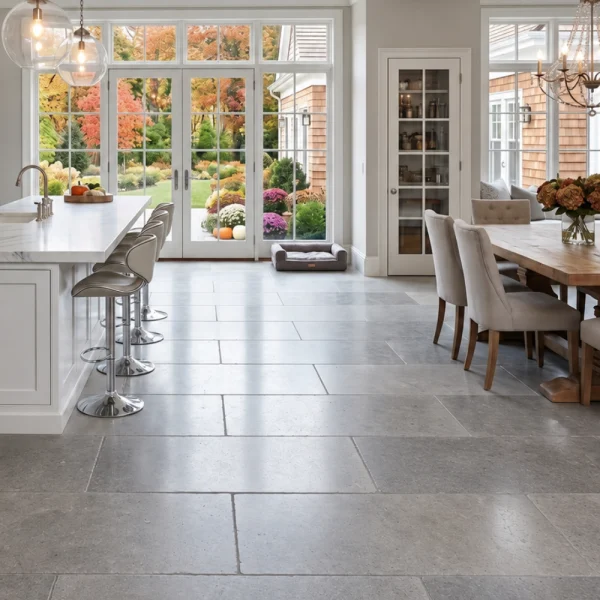 Plytka wapienna wapien antykowany rustykalny postarzany szarobez greige kamien trawertyn Purbeck Mia Urbo Stone Limestone kalkstein fliesen