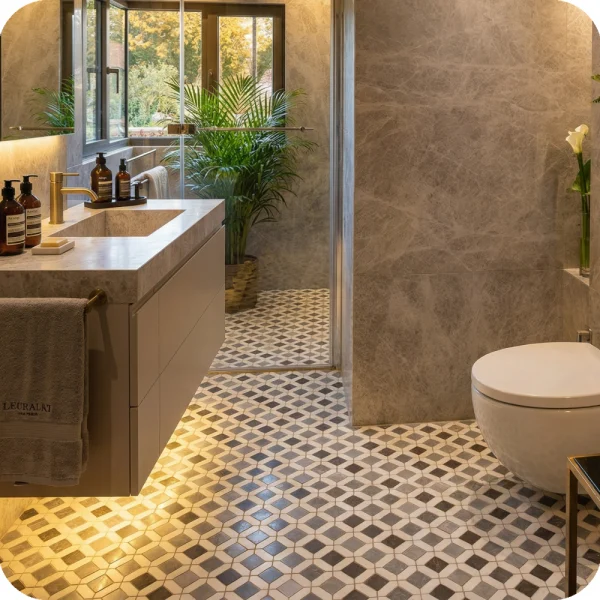 Mozaika-marmurowa-Urban Symphony szara biala -geometryczna-plytki-kamienne-marmur-hurtownia-kamienia-Mia-Urbo - marble mosaic - marmor - mramor-Stone-Marble-mosaic-marmor - OUTLET