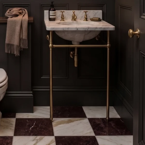 Szachownica-marmurowa-bordowa-czerwona-antykowana-rustykalna-checkerboard-marble-flooring-burgundy-white-Producent-hurtowania-kamienia-Rosso-Levanto-30x30-20x20-Mia-Urbo-Stone