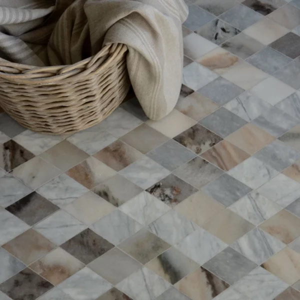 Urbo-Stone-Constantine-Rhombus-Water-Jet-mozaika-marmurowa-parkiet-kamienny-multikolor-Marmormosaik-Steinmosaik